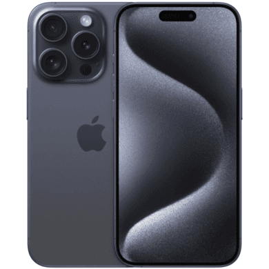 Refurbished Apple iPhone 15 Pro Blue Titanium 6.1" 128GB 5G Unlocked & SIM Free Smartphone