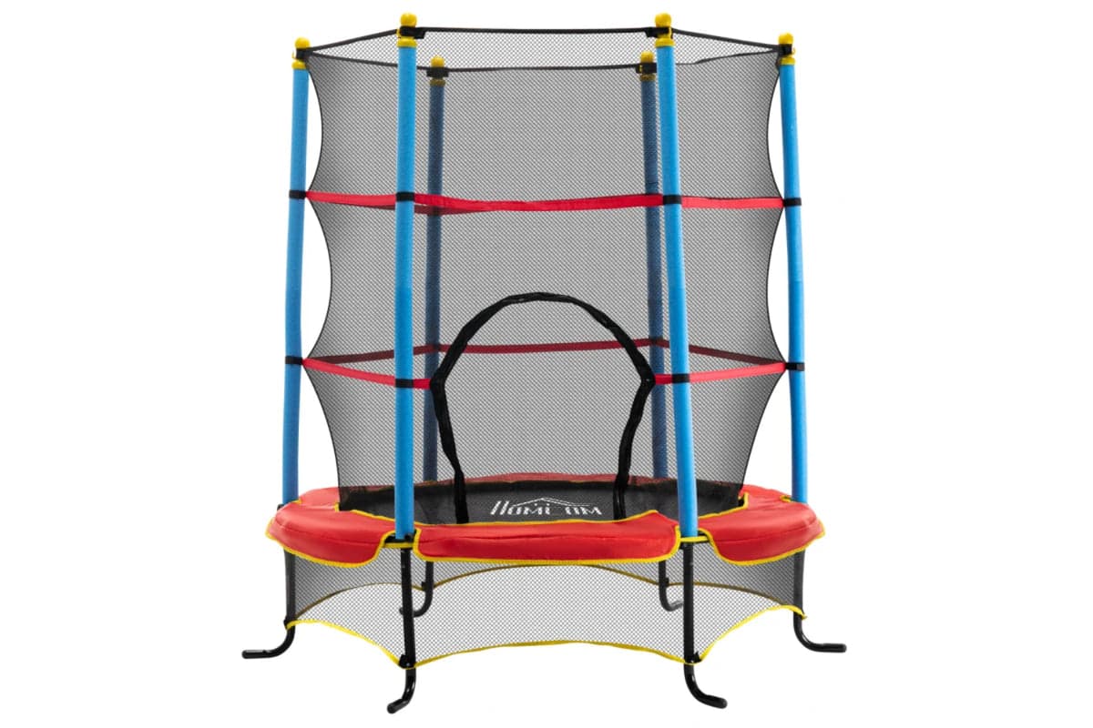 Homcom Kids Trampoline with Enclosure Net | Multi