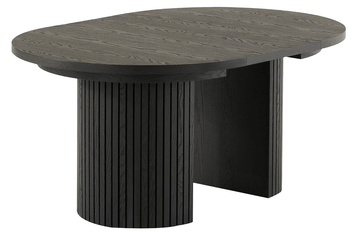 Transformer Round Extending Dining Table | Smoked Hickory