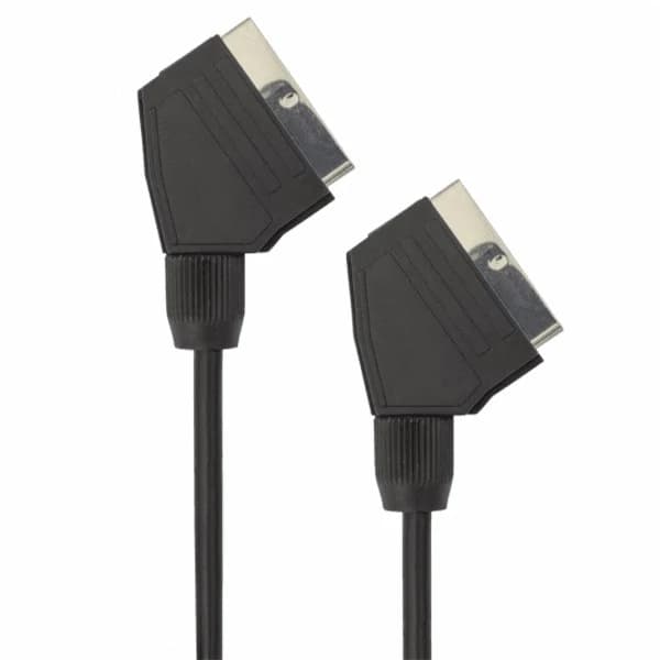 Sbox 1.5M Scart Male - Scart Male 21 Pin Cable - Black | SCART15/R