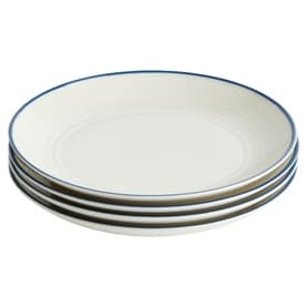Maze Denim Line Plate 22cm, Set of Four