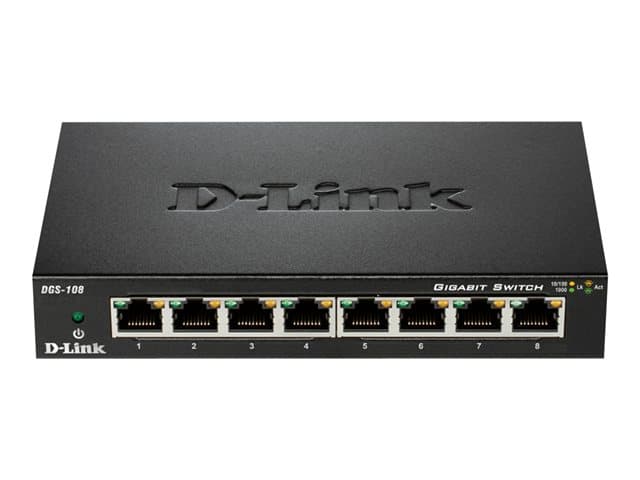 D-LINK - DGS 108 - switch - 8 ports - unmanaged