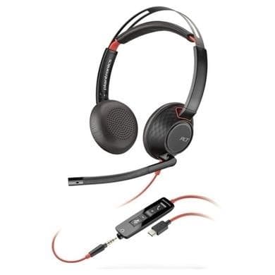 Box Opened Poly Blackwire 5220 Wired Headset