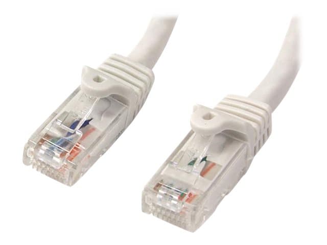 STARTECH.COM - Startech 2m CAT6 Ethernet Cable, 10 Gigabit Snagless RJ45 650MHz 100W PoE Patch Cord, CAT 6 10GbE UTP Network Cable w/Strain Relief, White, Wiring is UL Certified/TIA - Category 6 - 24AWG (N6PATC2MWH) - patch cable - 2 m - white