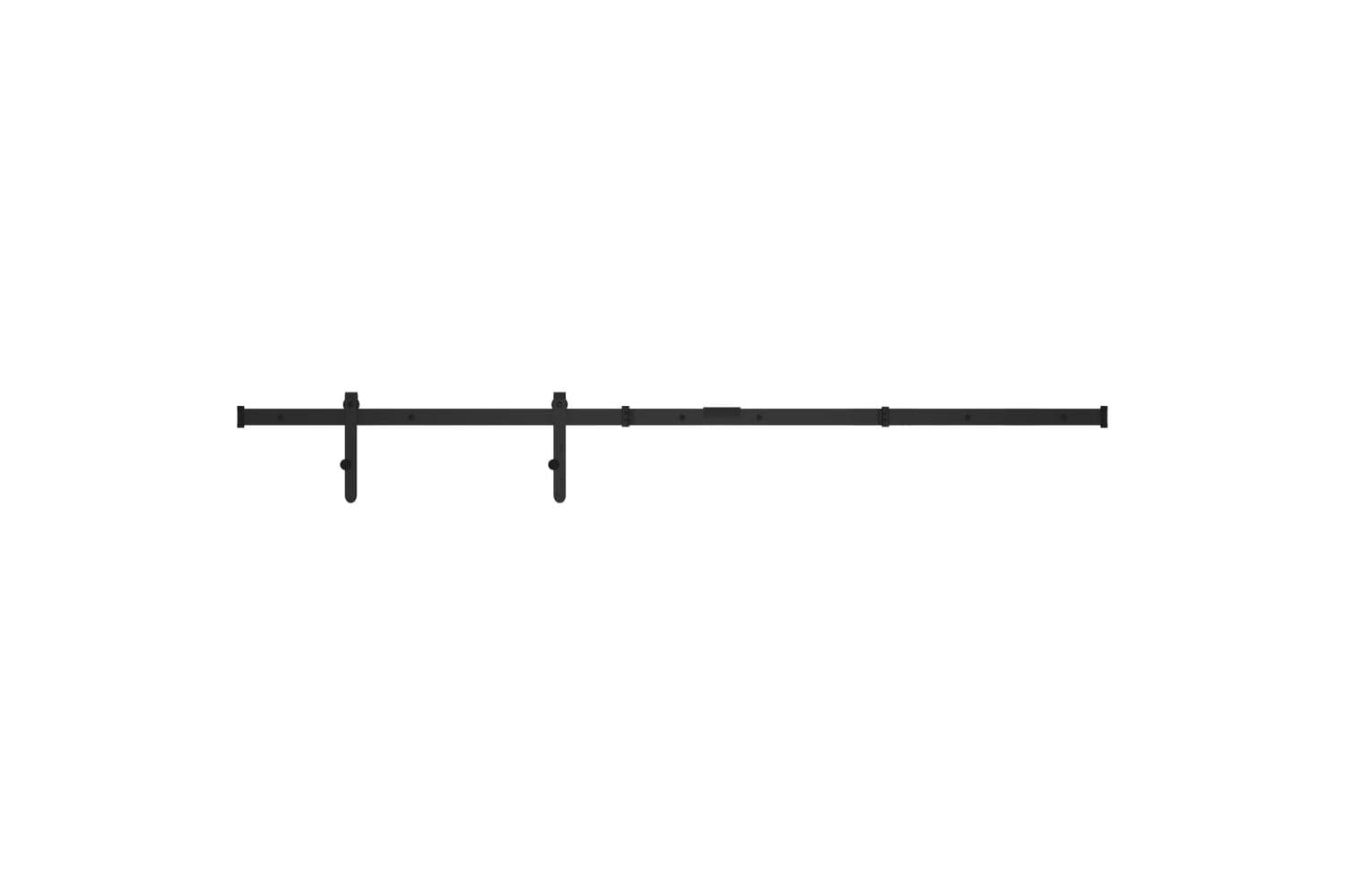 vidaXL 148016 Mini Sliding Cabinet Door Kit Carbon Steel 122cm