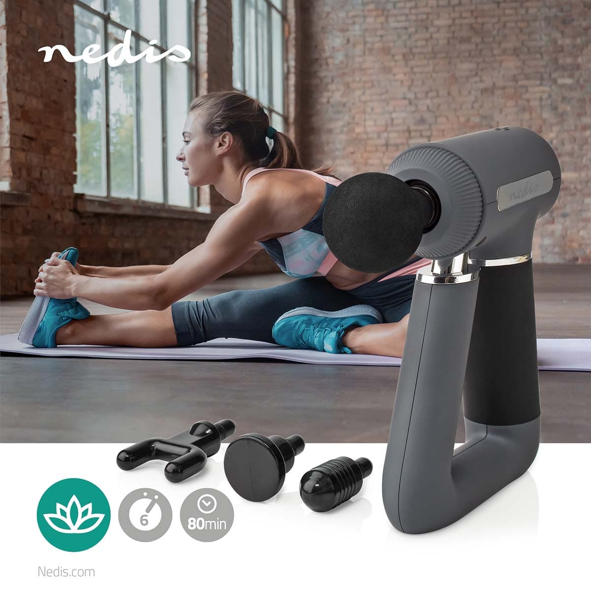 NEDIS Usb Powered Sports Massage Gun...