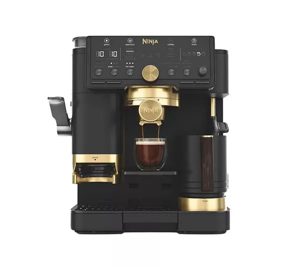 NINJA Luxe Café Pro by David Beckham ES771UKBK Bean to Cup Coffee Machine - Black & Gold
