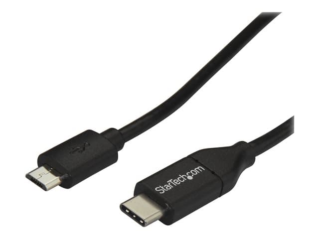 STARTECH.COM - StarTech USB C to Micro USB Cable 2m 6ft - USB-C to Micro USB Charge Cable - USB 2.0 Type C to Micro B - Thunderbolt 3 Compatible (USB2CUB2M) - USB-C cable - USB-C to Micro-USB Type B - 2 m