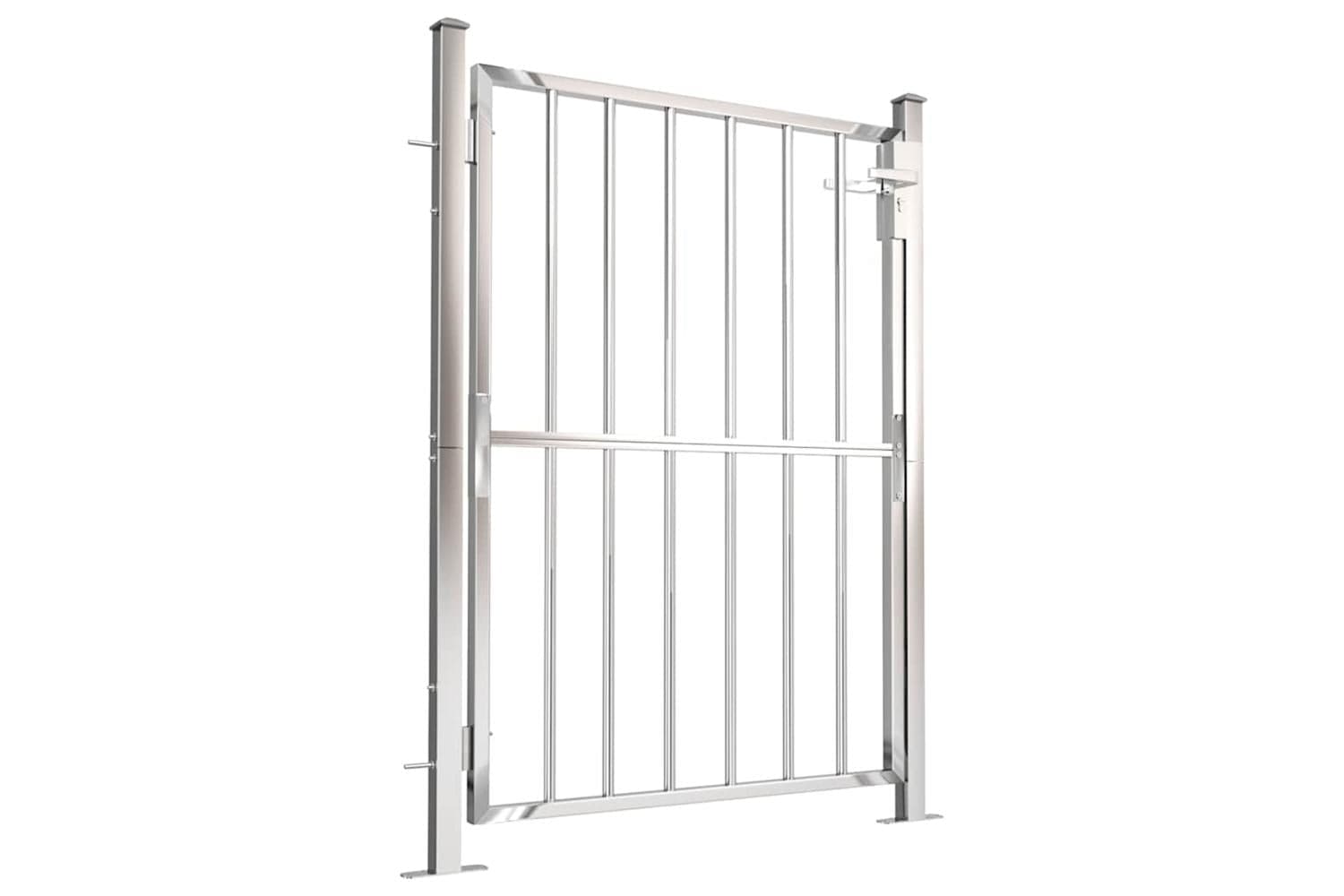 Vidaxl Garden Gate 100x125 Cm Stainless Steel