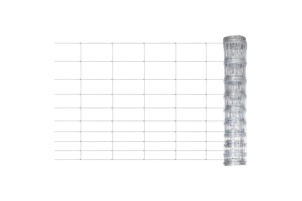 Vidaxl 149488 Garden Fence Galvanised Steel 50x1.5 M Silver