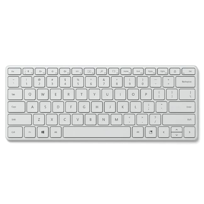 Microsoft Designer Compact Keyboard | Black & White - White