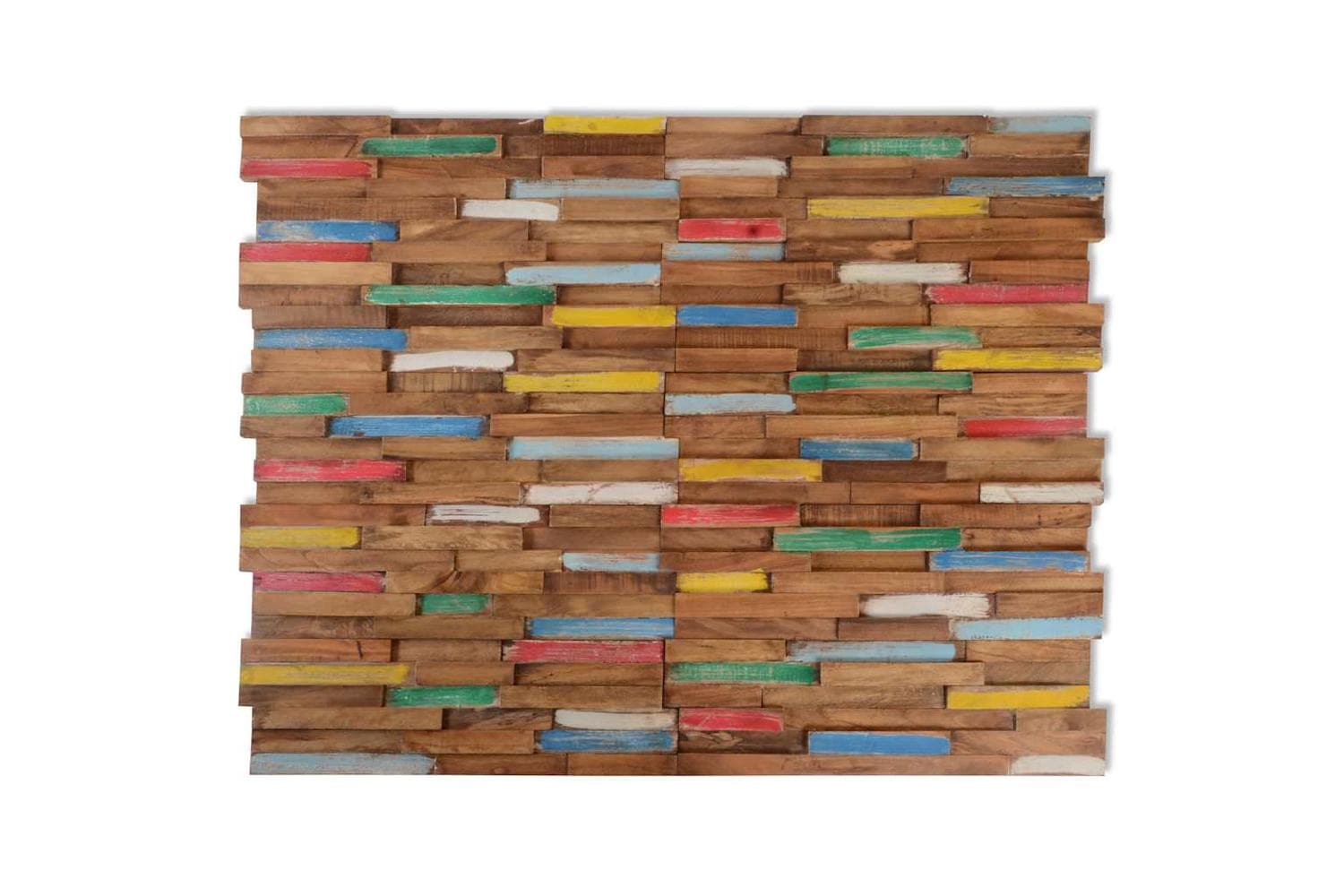 Vidaxl Wall Cladding Panels 10 Pcs 1.03 Sq M Solid Teak Wood