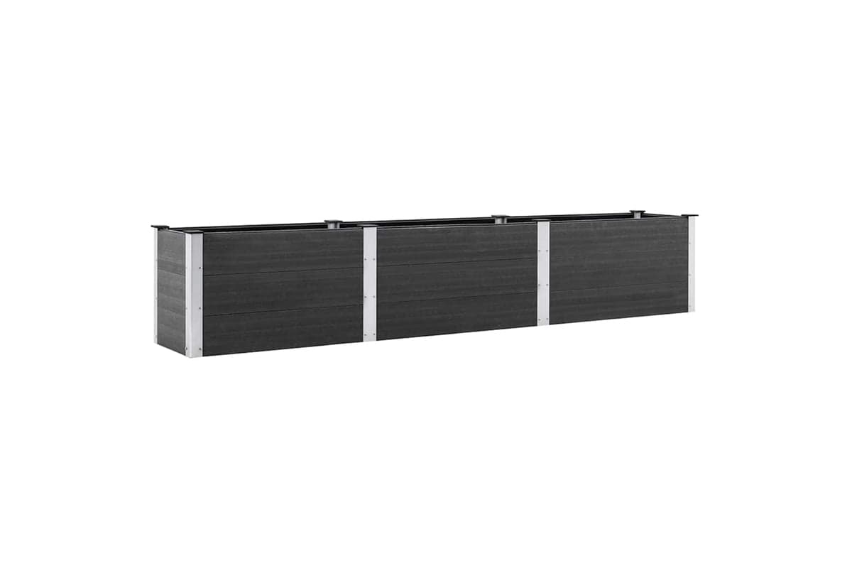 vidaXL 318099 Garden Raised Bed 300x50x54cm Wpc Grey