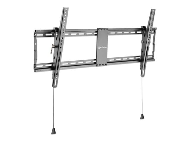 Manhattan TV & Monitor Mount, Wall (Low Profile), Tilt, 1 screen, Screen Sizes: 43-100", Black, VESA 200x200 to 800x400mm, Max 70kg, Foldable for Extr