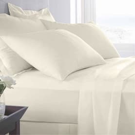 Hotel 400 Thread Count Egyptian Cotton Sateen Oxford Pillowcase Pair Ivory