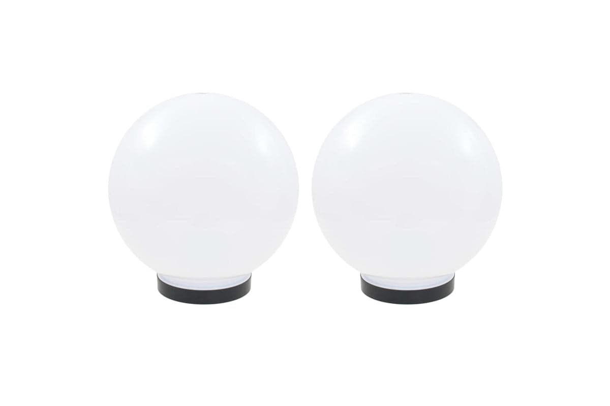 vidaXL 50655 Led Bowl Lamps 2 Pcs Spherical 25cm Pmma