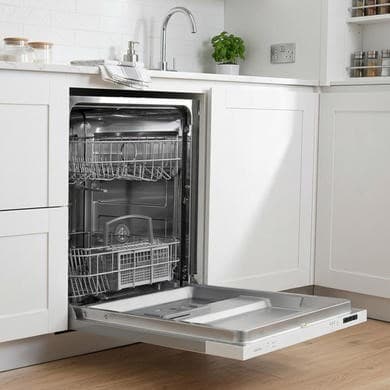 electriQ Integrated Dishwasher - White control panel
