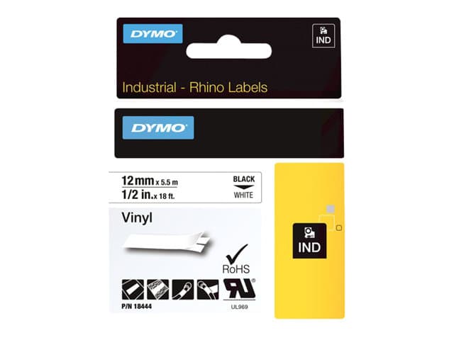 DYMO - IND All-Purpose - label tape - 1 cassette(s) - Roll (1.2 cm x 5 m)