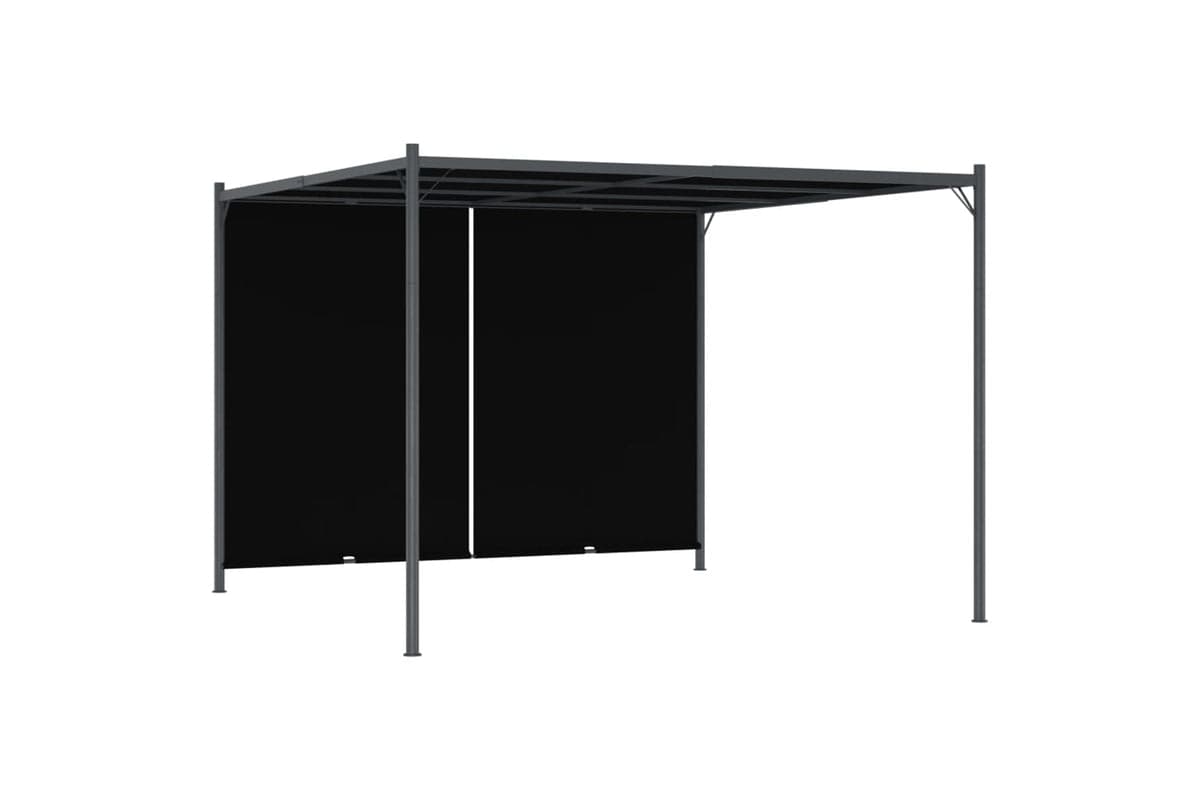 Vidaxl 49324 Garden Pergola With Retractable Roof 3x3 M Anthracite