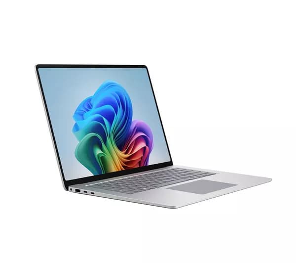 MICROSOFT Surface Laptop 15", Copilot+ PC - Snapdragon X2 Plus, 512 GB SSD, Platinum