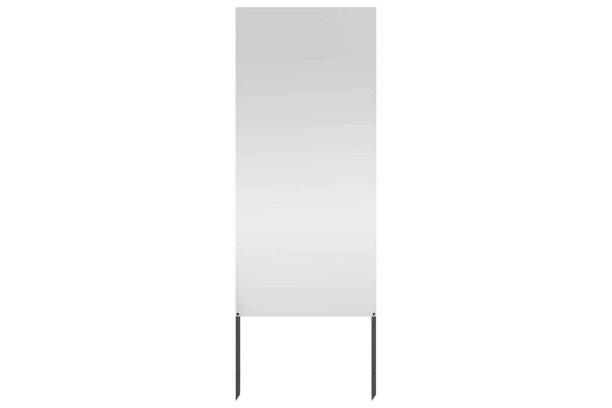 Garden Privacy Screen Silver 50 X140cm Galvanised Steel