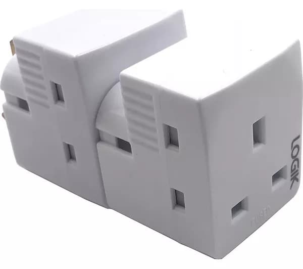 LOGIK 3-Socket Plug Adapter