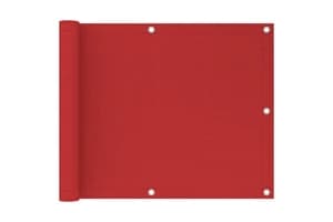 vidaXL 311004 Balcony Screen Red 75x300cm Hdpe