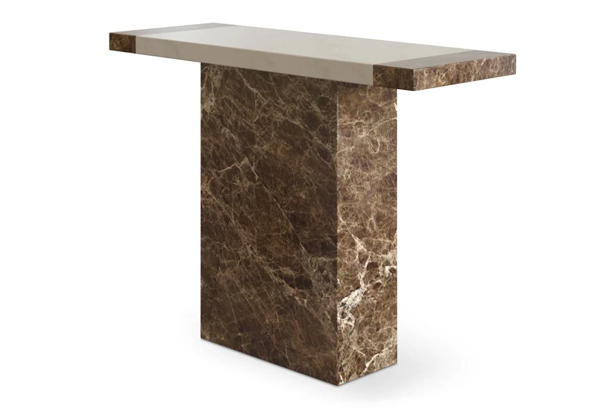 Mainz Console Table | Cream & Brown