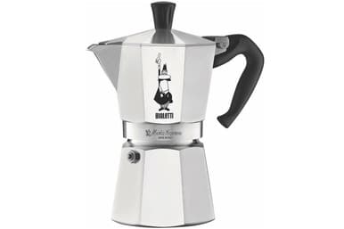 Bialetti ME6 Moka Express 6 Cup - Espresso Coffee Maker – Silver
