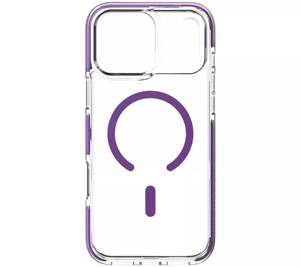 ZAGG Santa Cruz Snap iPhone 18 Pro Max Case - Clear & Purple
