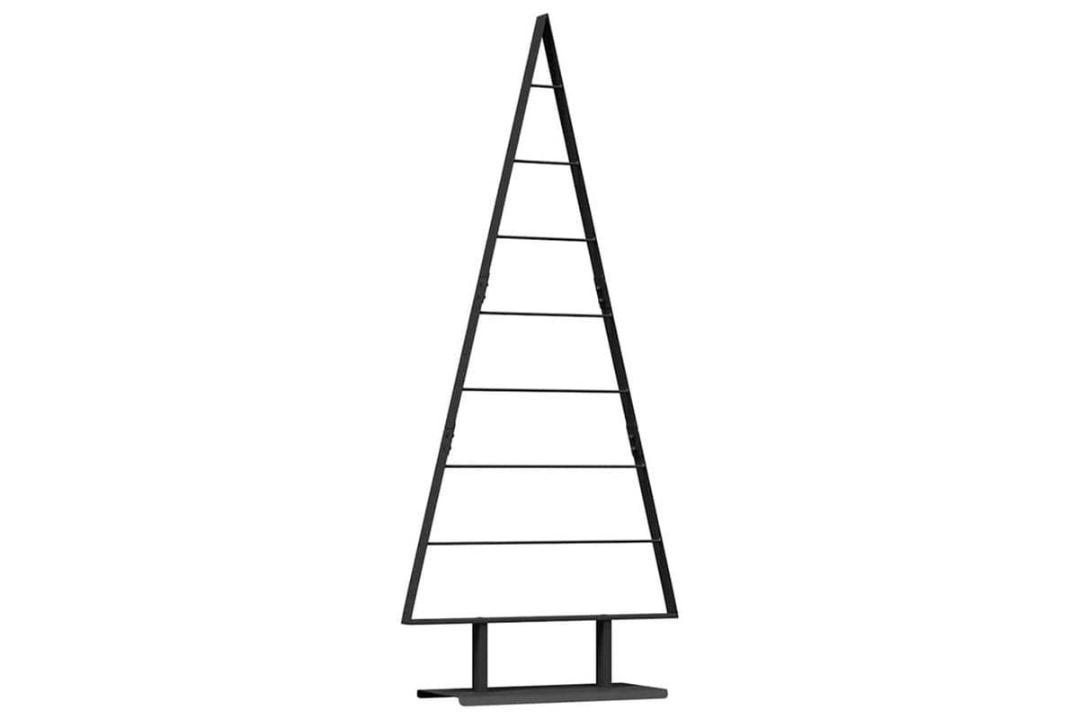 Vidaxl Metal Christmas Tree With Stand Black 150 Cm Steel