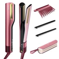 Shark SilkiPro Straight Hair Straightener & Dryer with Case Rose Petal | HT401UKPK