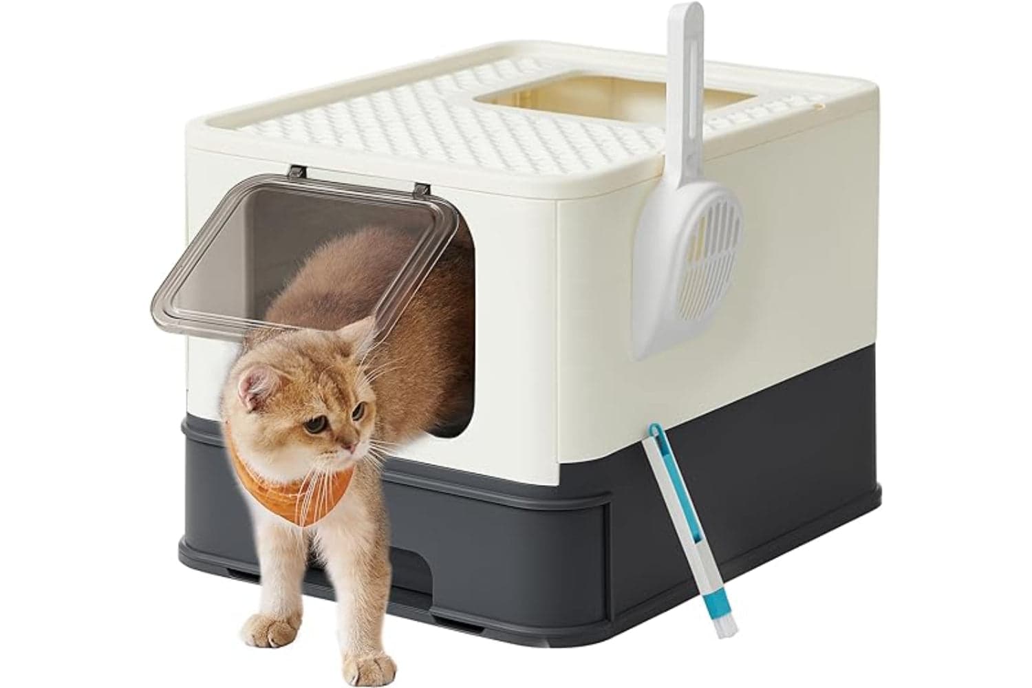 Feandrea Ppt001w01 - Foldable Pull-out Cat Litter Box