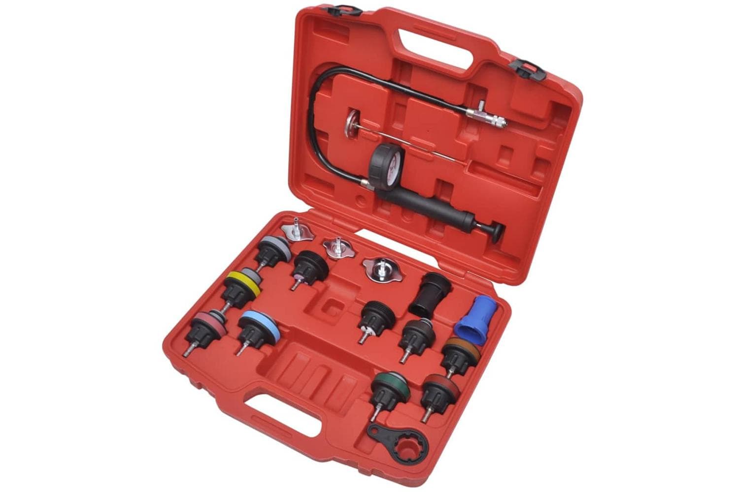 Vidaxl 210334 18 Pcs Radiator Pressure Tester Kit