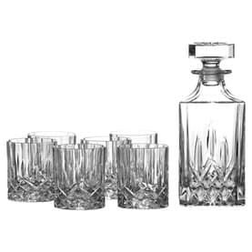 Decanter and Six Tumbler Glasses