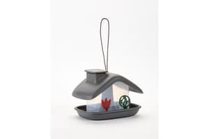 Plastia Domek Bird Feeder | Grey | 21cm