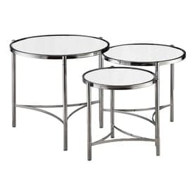 Brookville Round Mirror Table Three-Piece Set