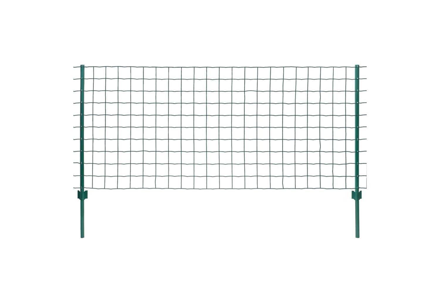 vidaXL 142815 Euro Fence Steel | 20 x 1 m | Green