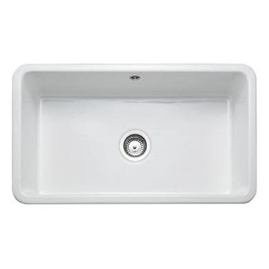Rangemaster Farmhouse Single Bowl Belfast White Ceramic Kitchen Sink