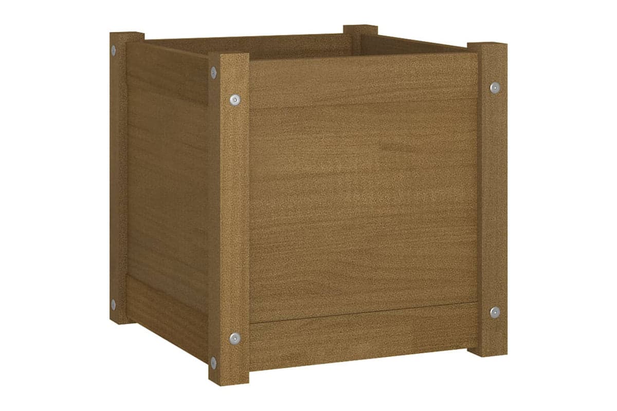 vidaXL 810540 Garden Planter Honey Brown 40x40x40cm Solid Pinewood