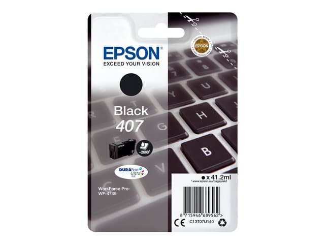 EPSON - 407 - L size - black - original - ink cartridge