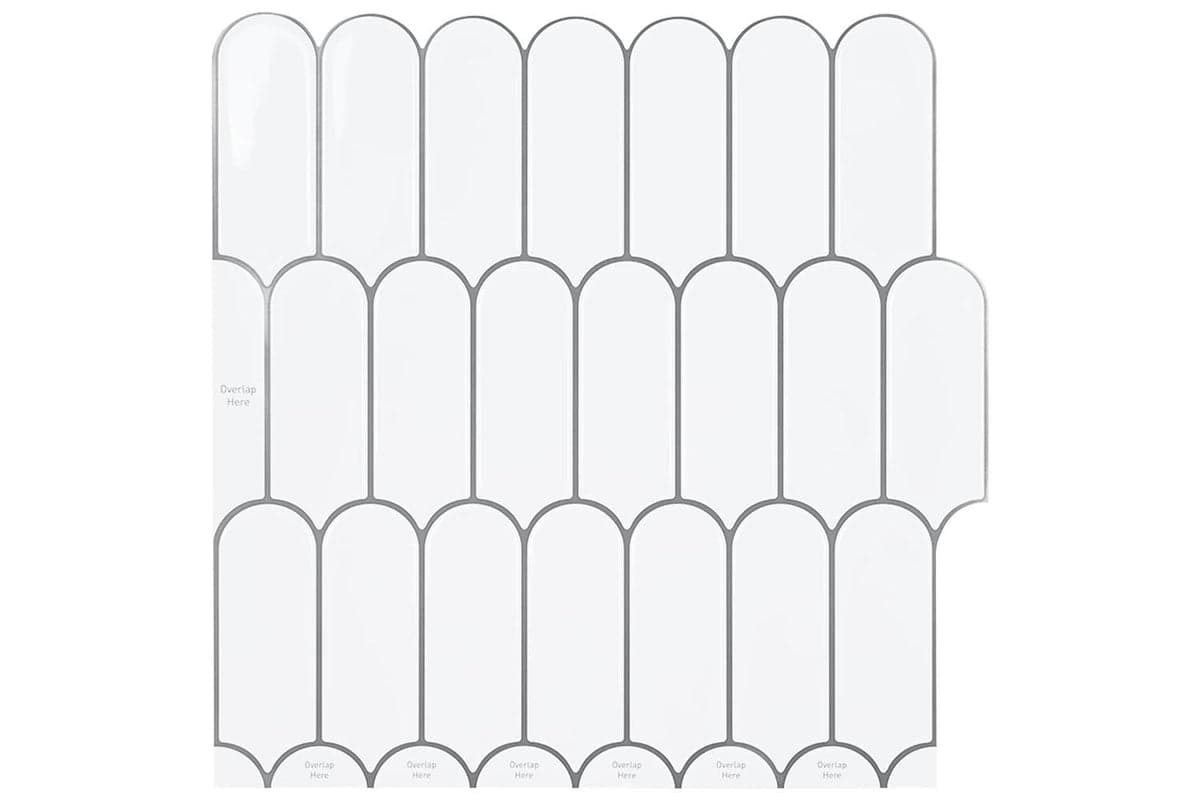 Vidaxl Feather Tile 20 Pcs White Grey 30 X 30 Cm Polyurethane And Pet