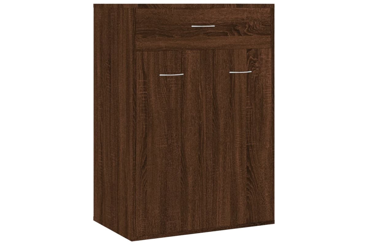vidaXL 815419 Shoe Cabinet Brown Oak 60x35x84cm Engineered Wood