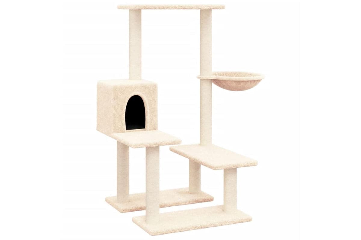 Cat Tree With Sisal Scratching Posts Cream 945 Cm
