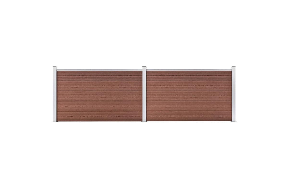 vidaXL Garden Fence Wpc 353x106cm Brown