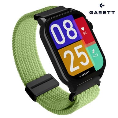 Garett GRC ACTIVITY 3 Smartwatch | Black 
(with Additional Black Silicone Quick Release Strap)