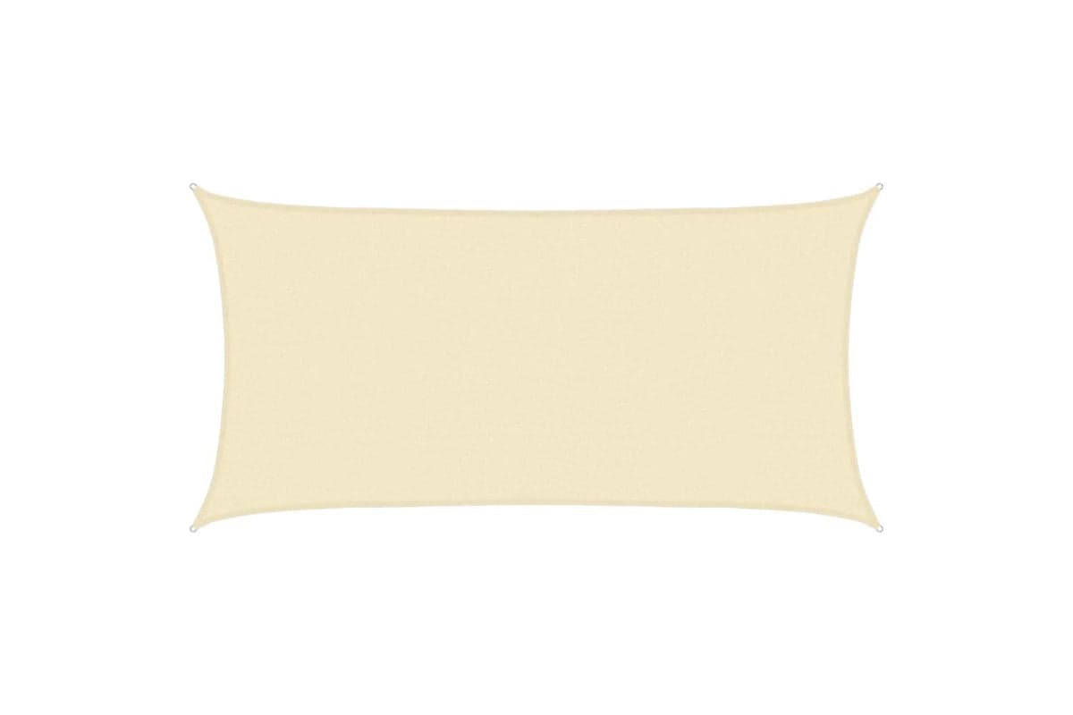 vidaXL 311181 Sunshade Sail 160 G/mÂ² Cream 2.5x5 M Hdpe