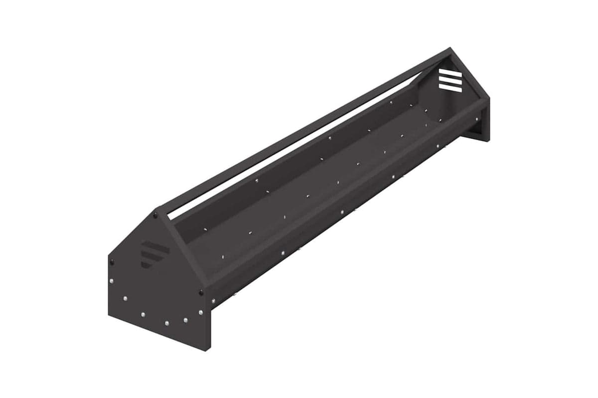 Vidaxl Chicken Feeding Trough Black 108 X 205 X 20 Cm