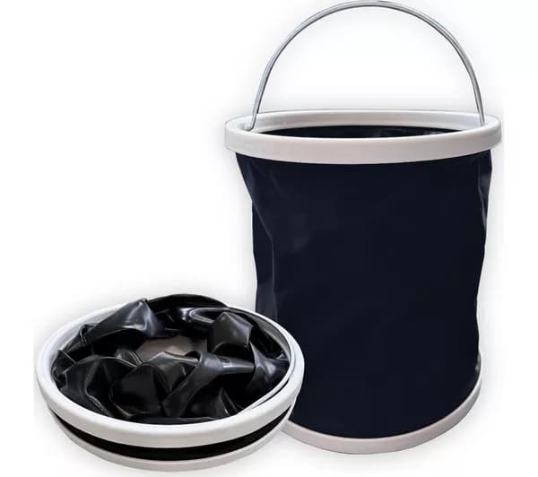 DREW&COLE Jet Hawk 11 litre Collapsible Bucket - Black