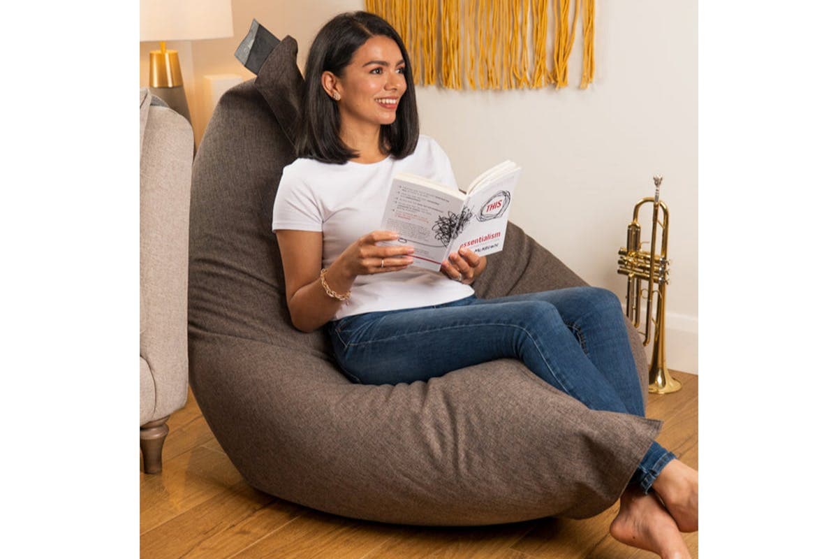 Elephant Jumbo Fabric Bean Bag | Sand
